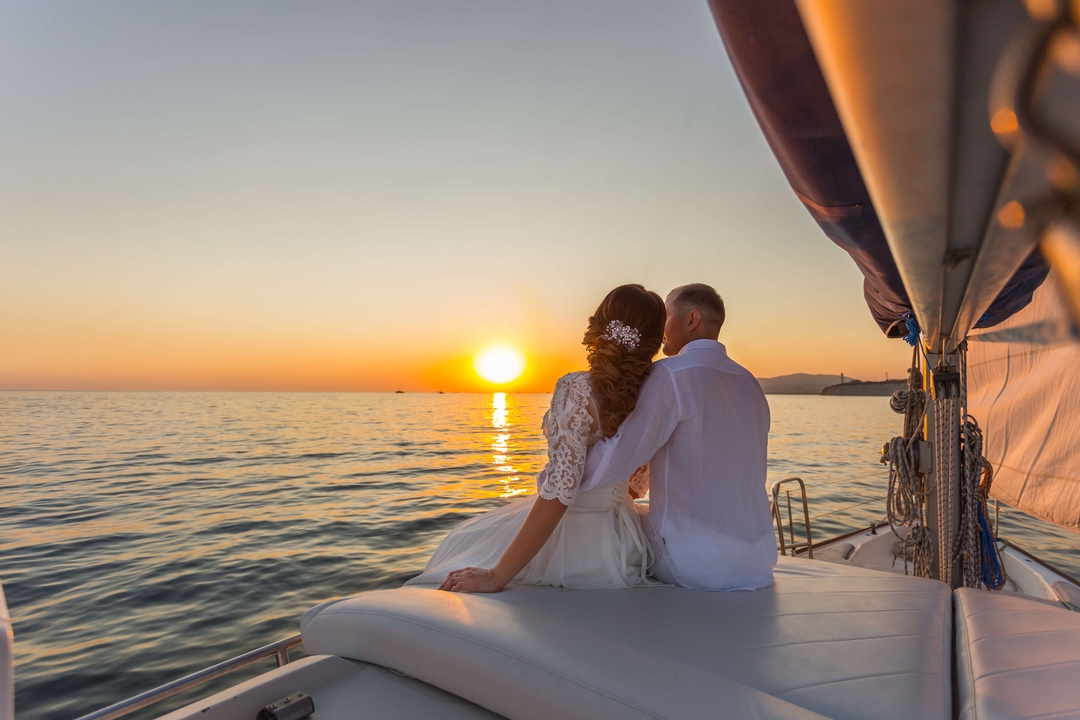 Charter a yacht for your honeymoon and set sail on your first voyage together as newlyweds