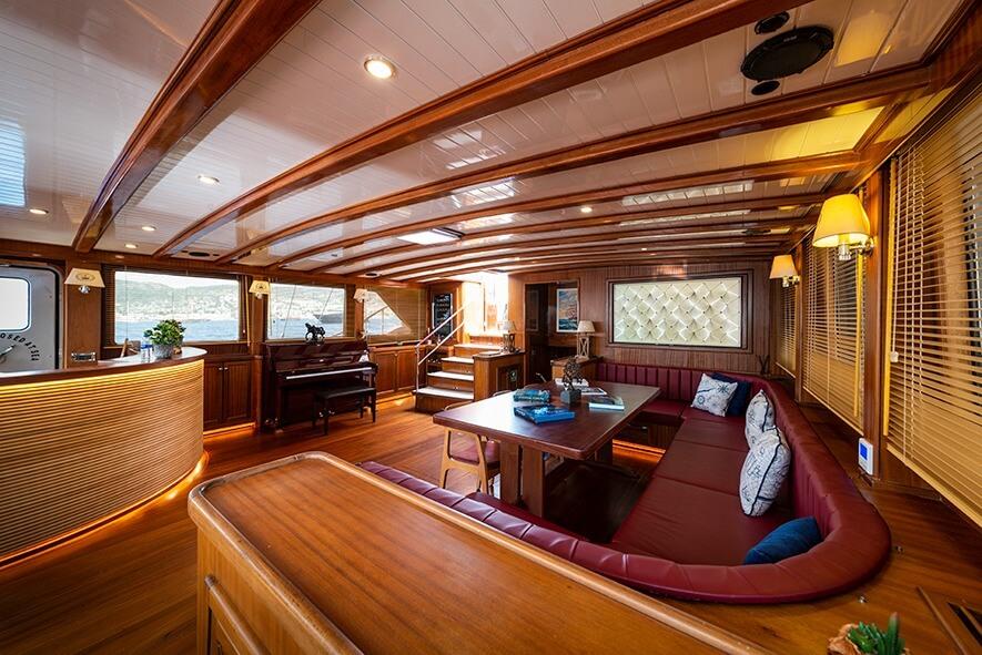 Lavishly outfitted common area